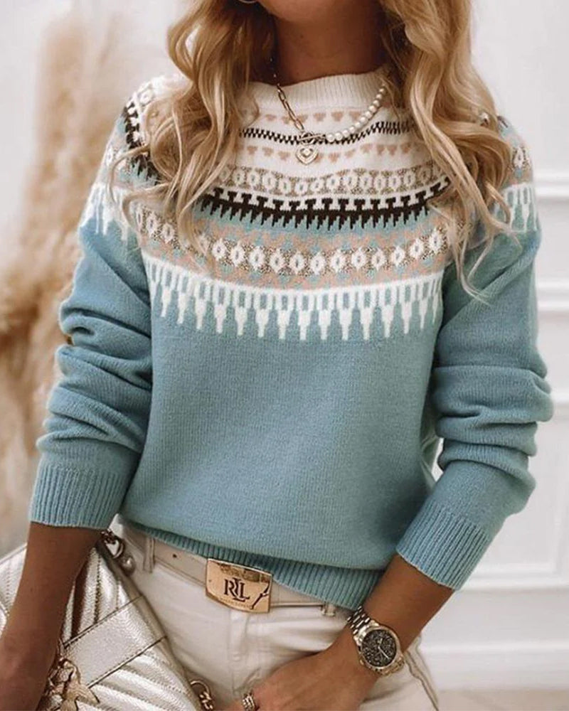 AVERYâ„¢ - Fair Isle Knit Sweater