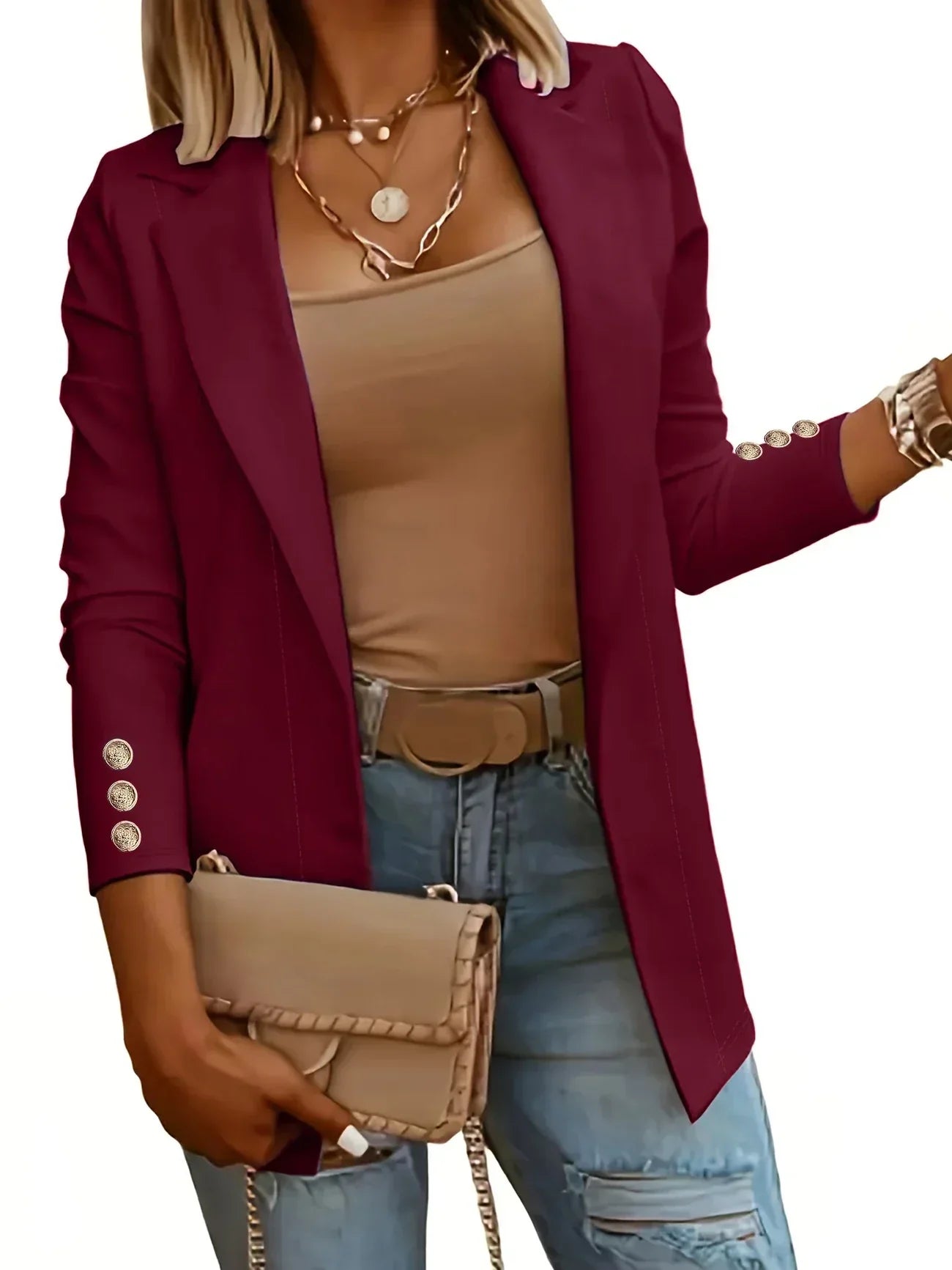 EMMAâ„¢ - Chic Open Front Jacket