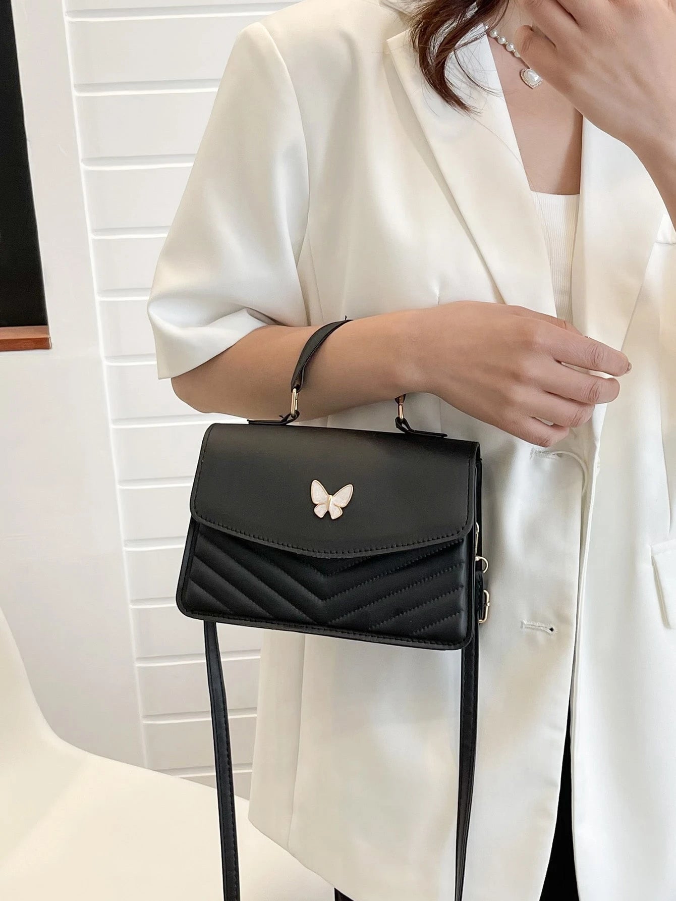 Liora Quilted Flap Bag