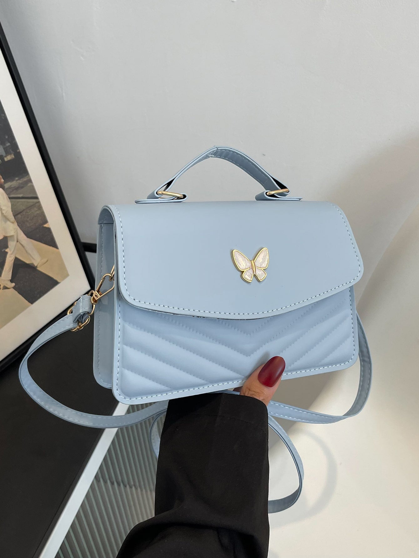 Liora Quilted Flap Bag
