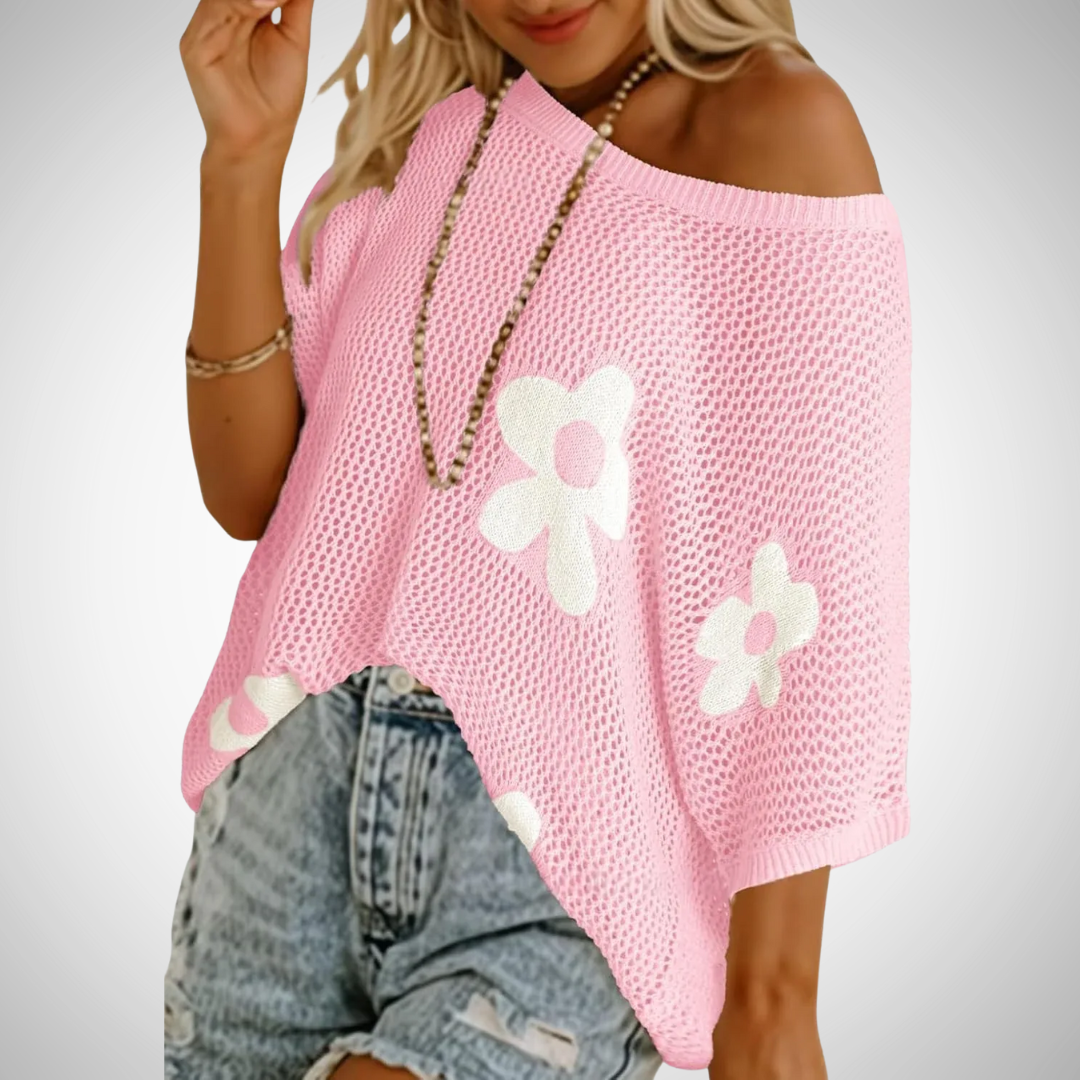 JINKYâ„¢ - Stylish Lightweight Crochet Top