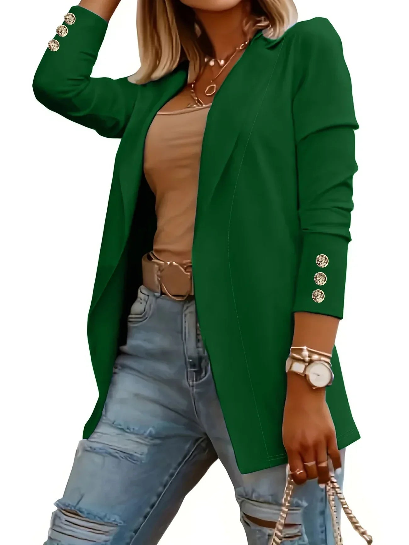 EMMAâ„¢ - Chic Open Front Jacket