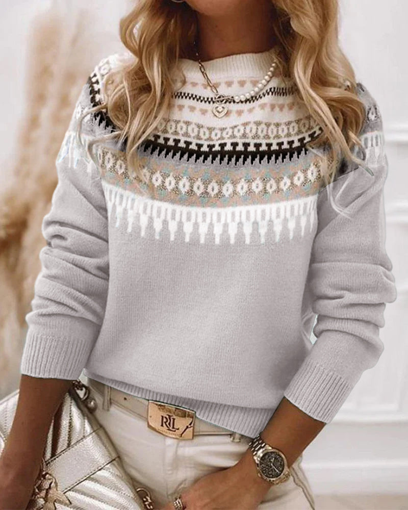 AVERYâ„¢ - Fair Isle Knit Sweater