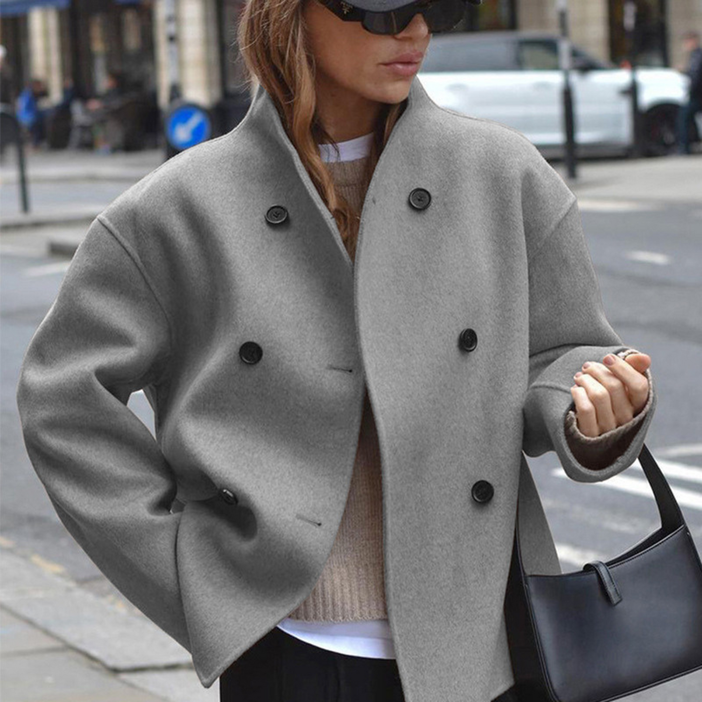 BINIâ„¢ - Cozy Long Sleeve Stand Collar Coat