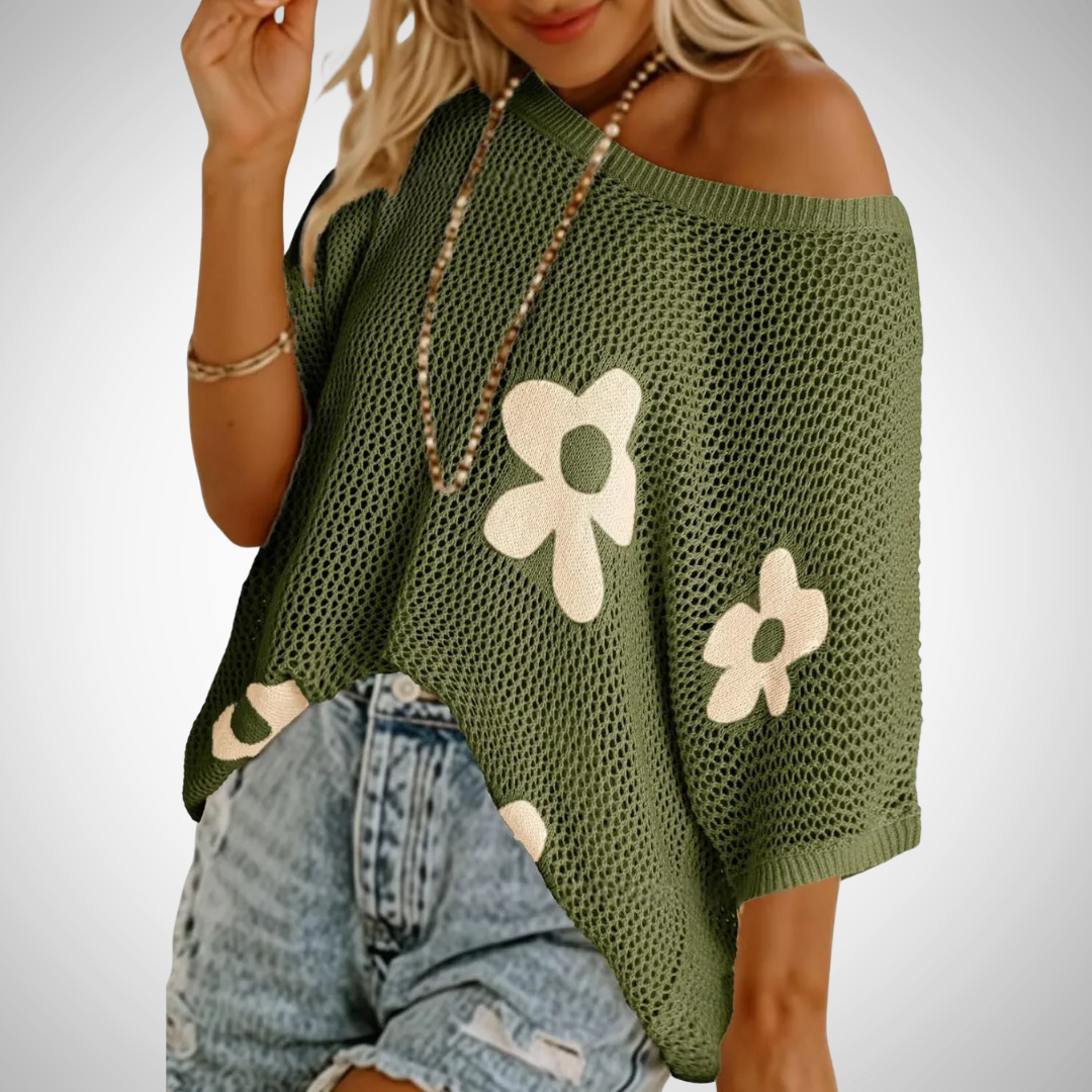 JINKYâ„¢ - Stylish Lightweight Crochet Top