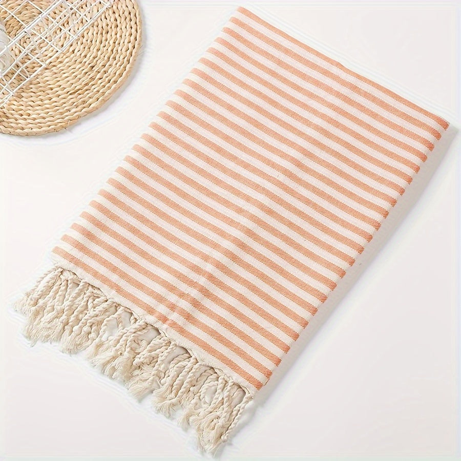 Extra Grote Turkse Strandhanddoek - Gestreept, Lichtgewicht & Sneldrogend voor Zwembad, Zwemmen, Reizen & Kamperen - Boho Stijl, Hoge Kleurvastheid