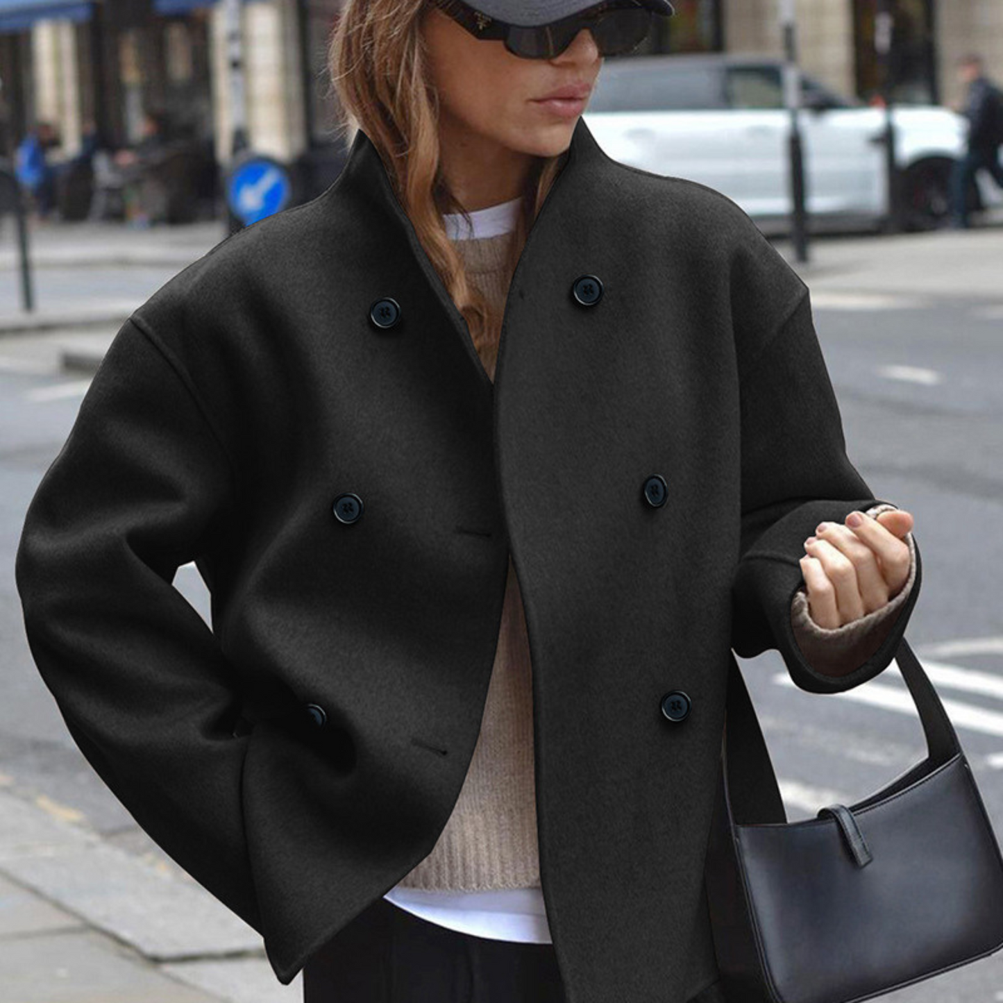 BINIâ„¢ - Cozy Long Sleeve Stand Collar Coat