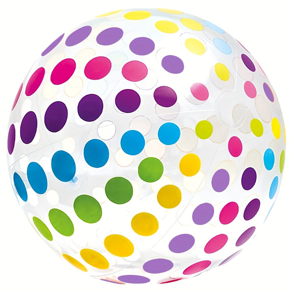 1-Pack Polka Dot Beach Ball Inflatable PVC Water Play Ball Kleur Gestreepte Bal Buiten Zwembad Strandfeest Decoratie Inflatable Ball Buiten Activiteiten