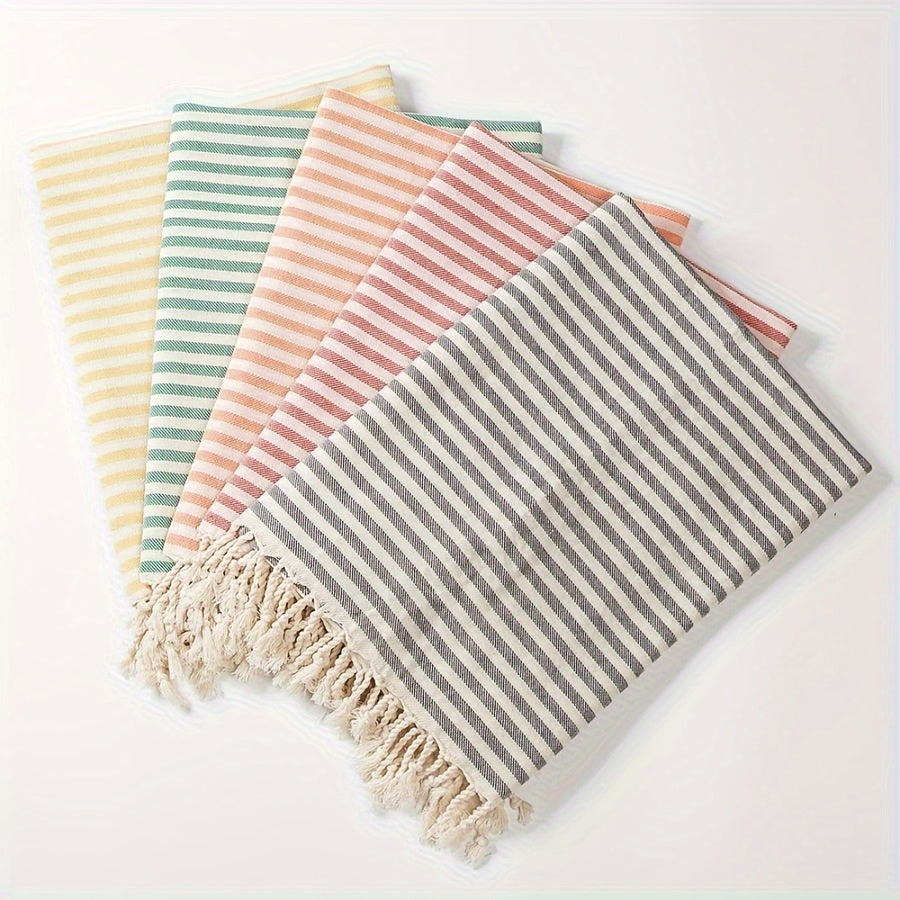 Extra Grote Turkse Strandhanddoek - Gestreept, Lichtgewicht & Sneldrogend voor Zwembad, Zwemmen, Reizen & Kamperen - Boho Stijl, Hoge Kleurvastheid
