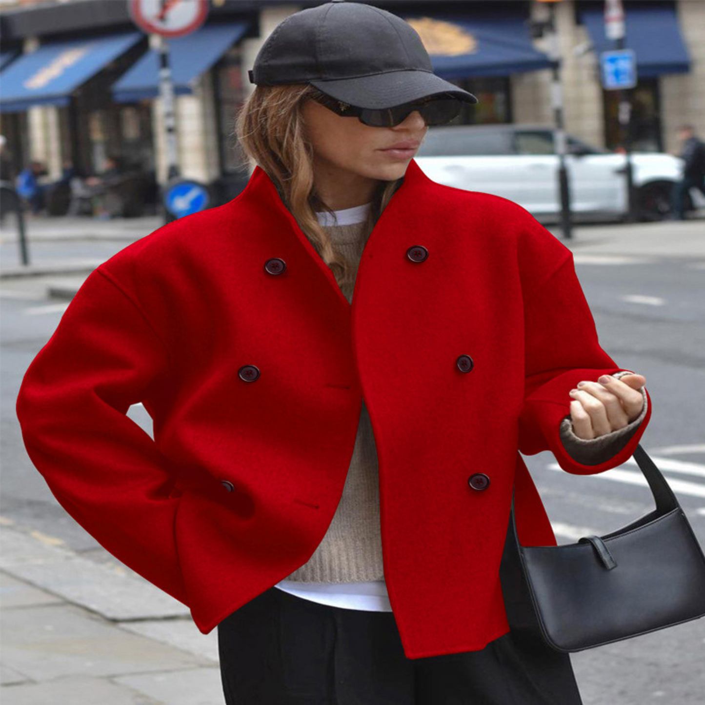 BINIâ„¢ - Cozy Long Sleeve Stand Collar Coat