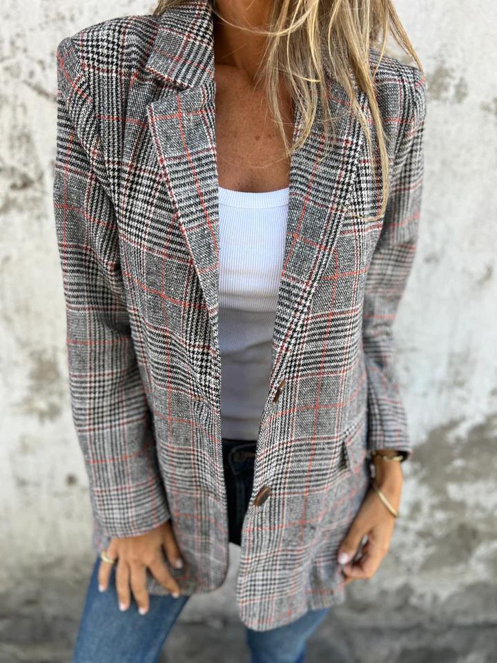 LUCINDAâ„¢ - Classic Plaid Blazer