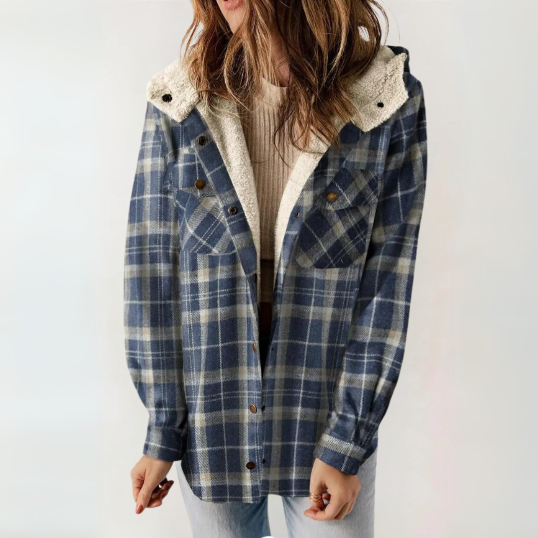 PERESAâ„¢ - Casual Long Sleeve Button Front Hooded Coat