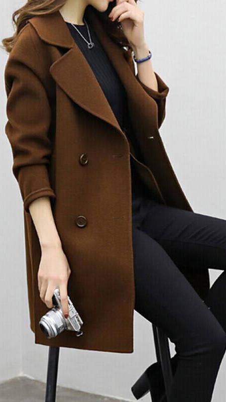 CELINAâ„¢ - Long Trench Coat