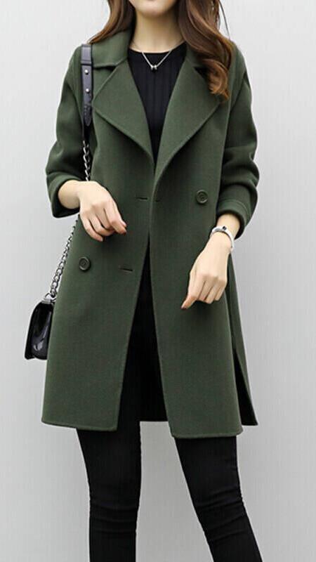 CELINAâ„¢ - Long Trench Coat