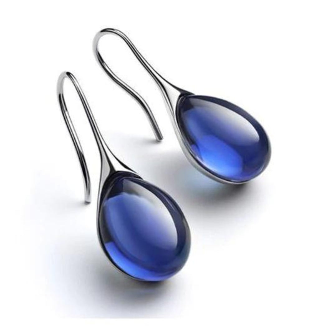ROMYâ„¢ - Crystal Drop Earrings in Gold and Silver