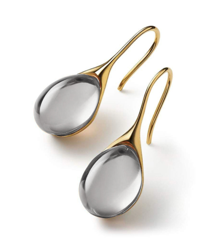 ROMYâ„¢ - Crystal Drop Earrings in Gold and Silver