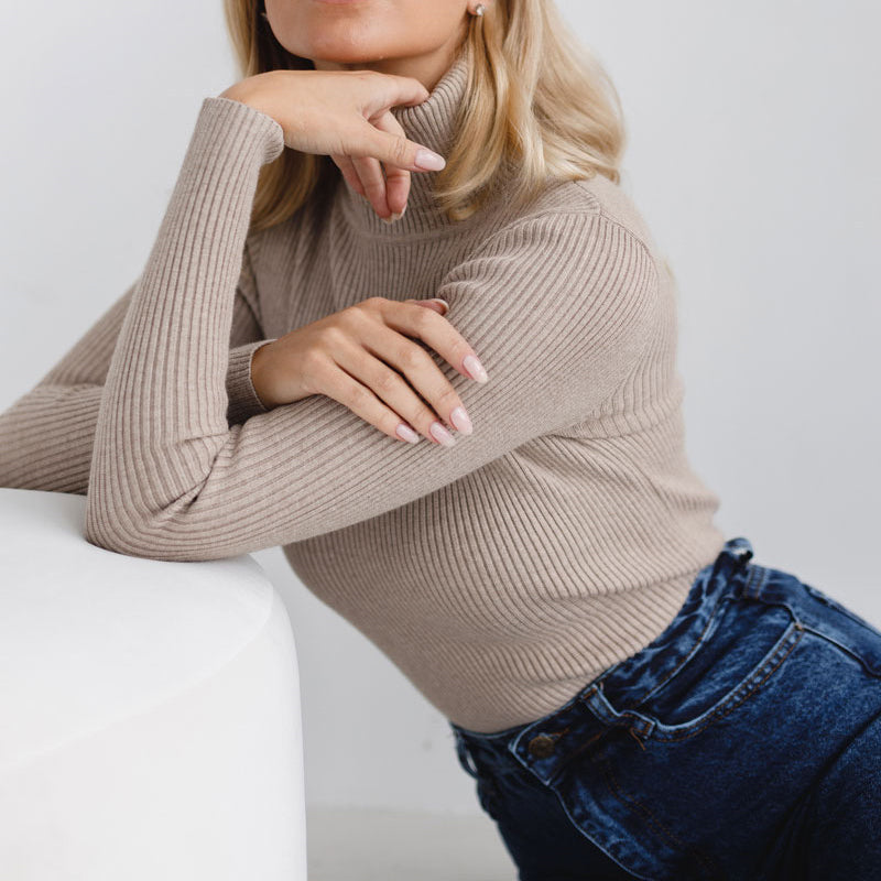 MAEVAâ„¢ - Ribbed Turtleneck Sweater