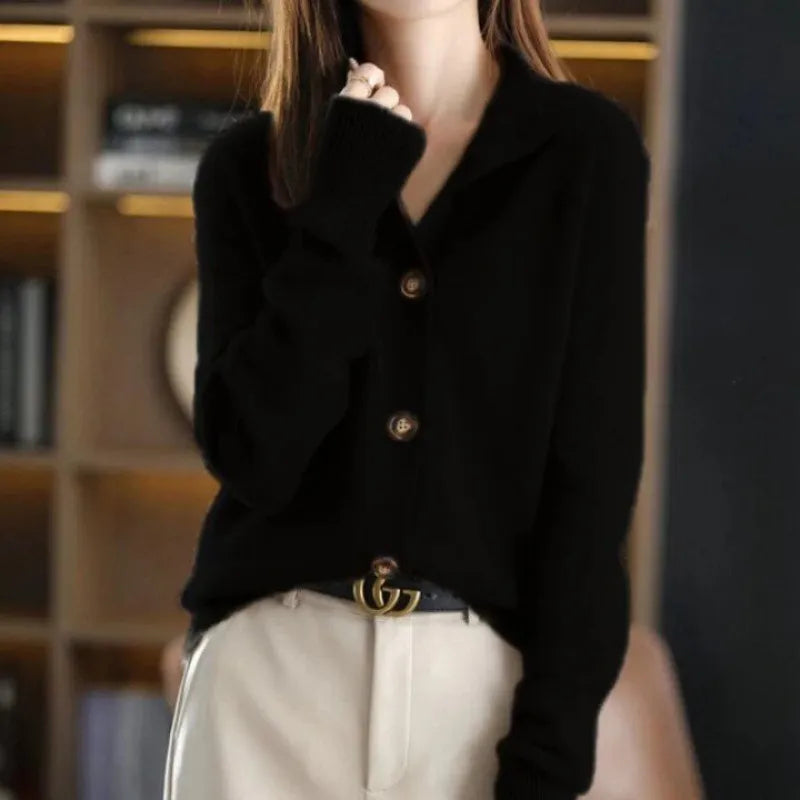 ELARAâ„¢ | Luxe Buttoned Sweater