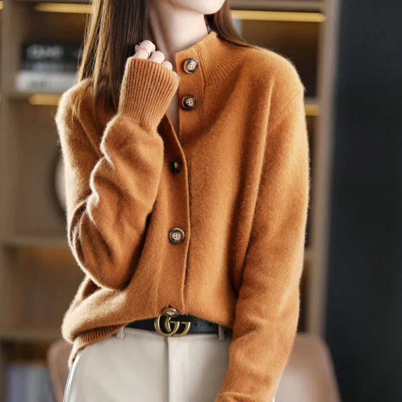 ELARAâ„¢ | Luxe Buttoned Sweater