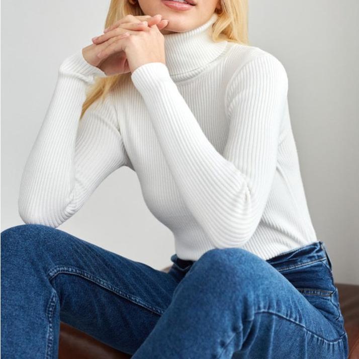 MAEVAâ„¢ - Ribbed Turtleneck Sweater