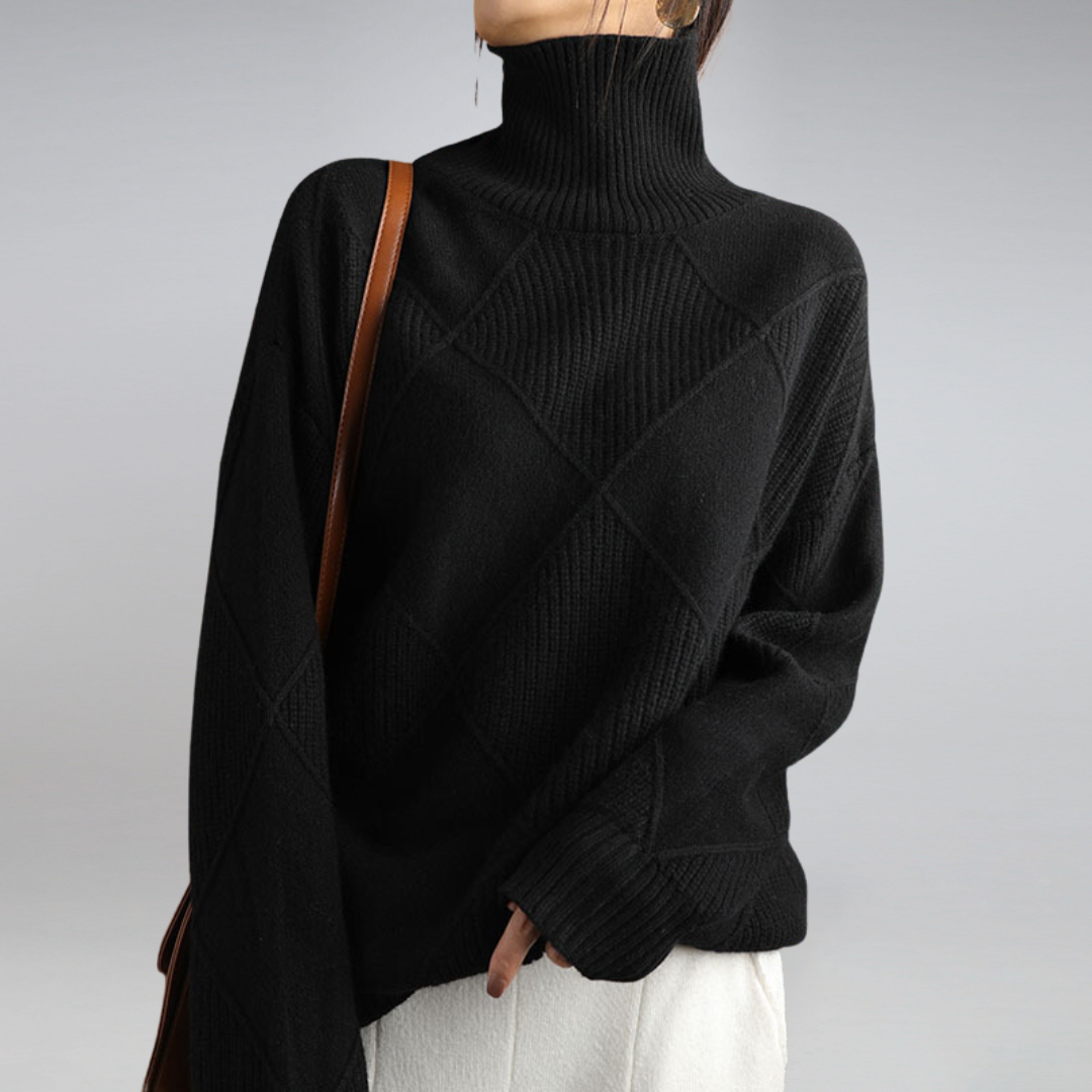 LINLEYâ„¢ | Luxe Ribbed Turtleneck Pullover