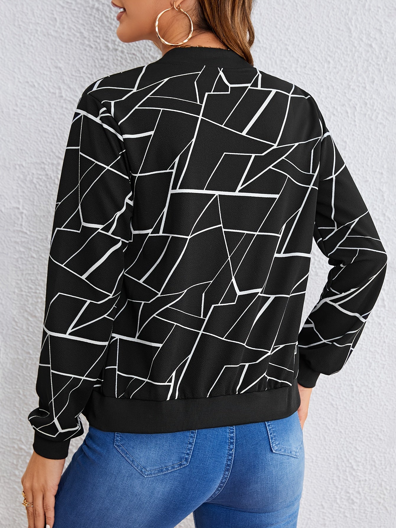MILAâ„¢ | Artistic Pattern Zip-Up Jacket