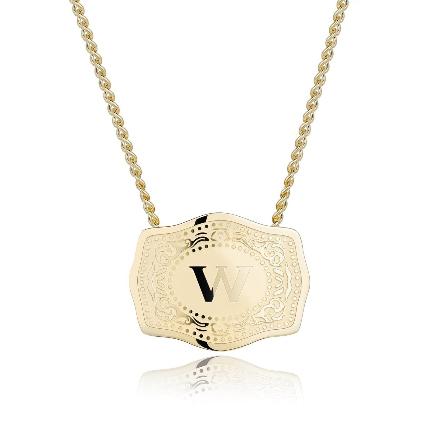 CINDYâ„¢ - Sleek Initial Letter Pendant Necklace