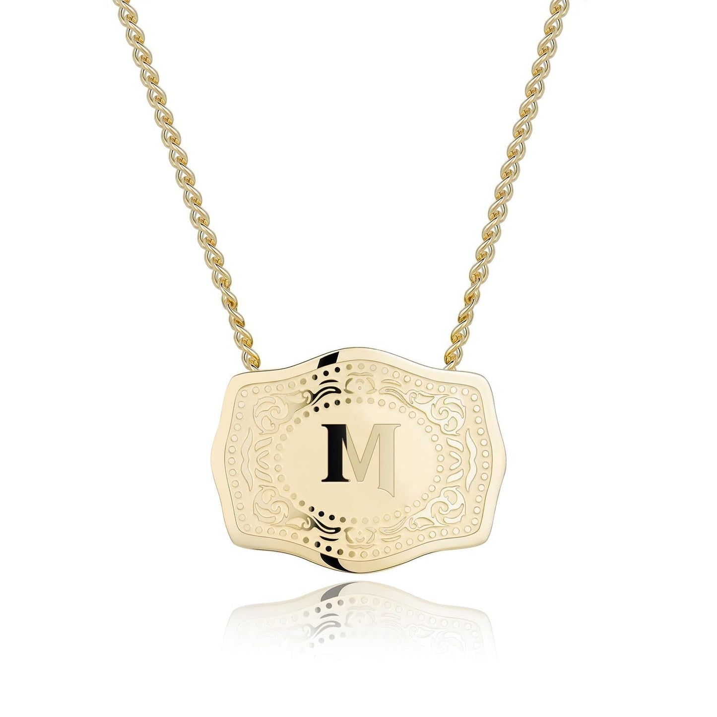CINDYâ„¢ - Sleek Initial Letter Pendant Necklace