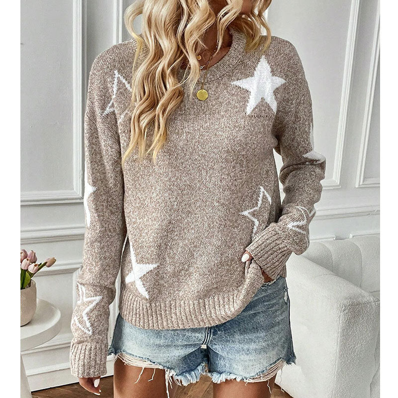 LAMIâ„¢ - Casual Long Sleeve Round Neck Sweater