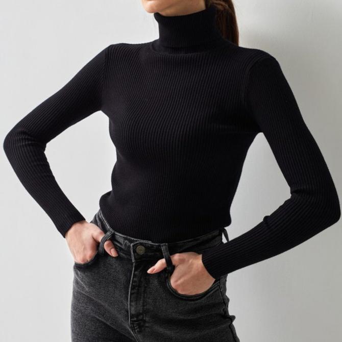 MAEVAâ„¢ - Ribbed Turtleneck Sweater