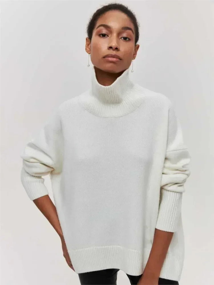 ALYSSAâ„¢ - Elegant Turtleneck Sweater
