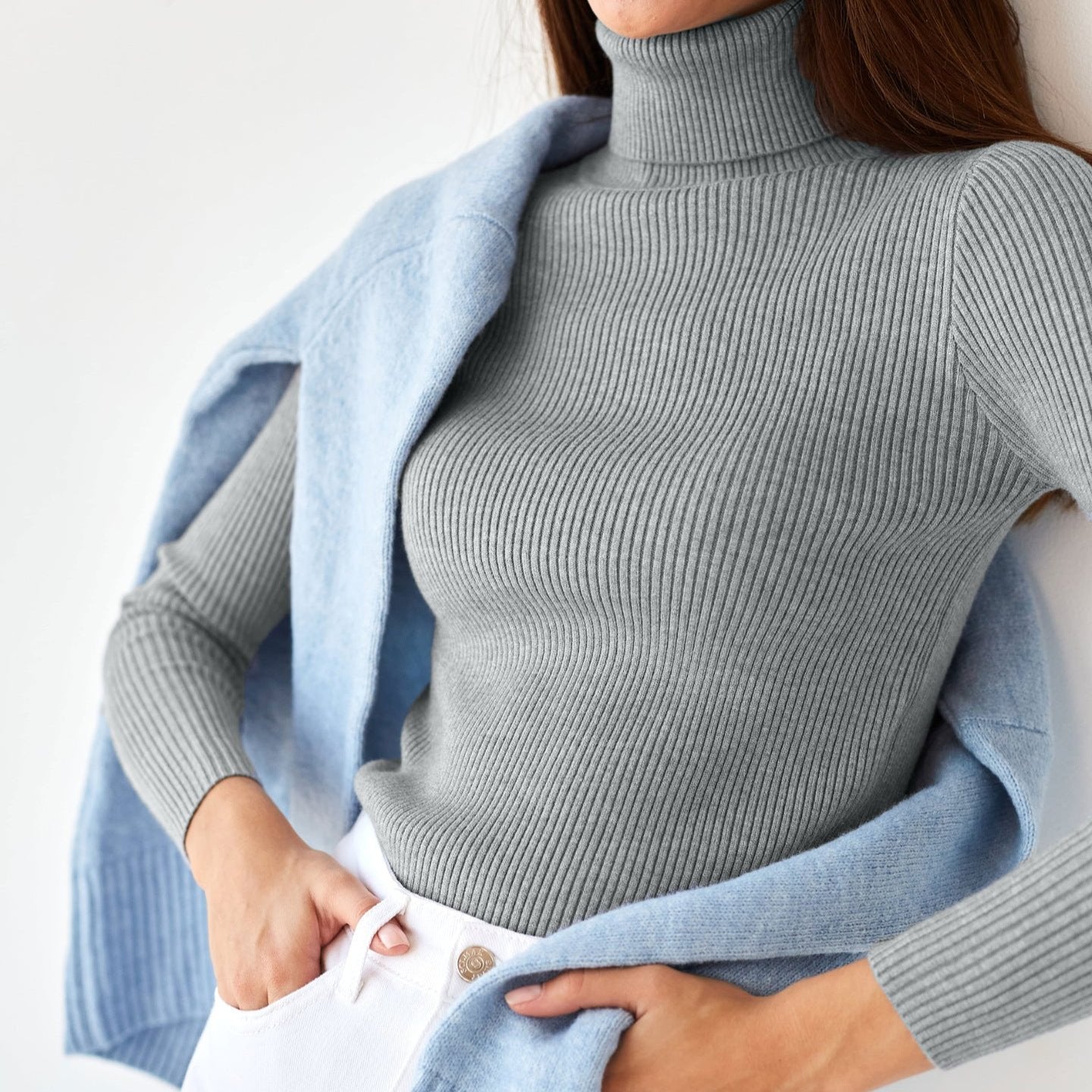 MAEVAâ„¢ - Ribbed Turtleneck Sweater