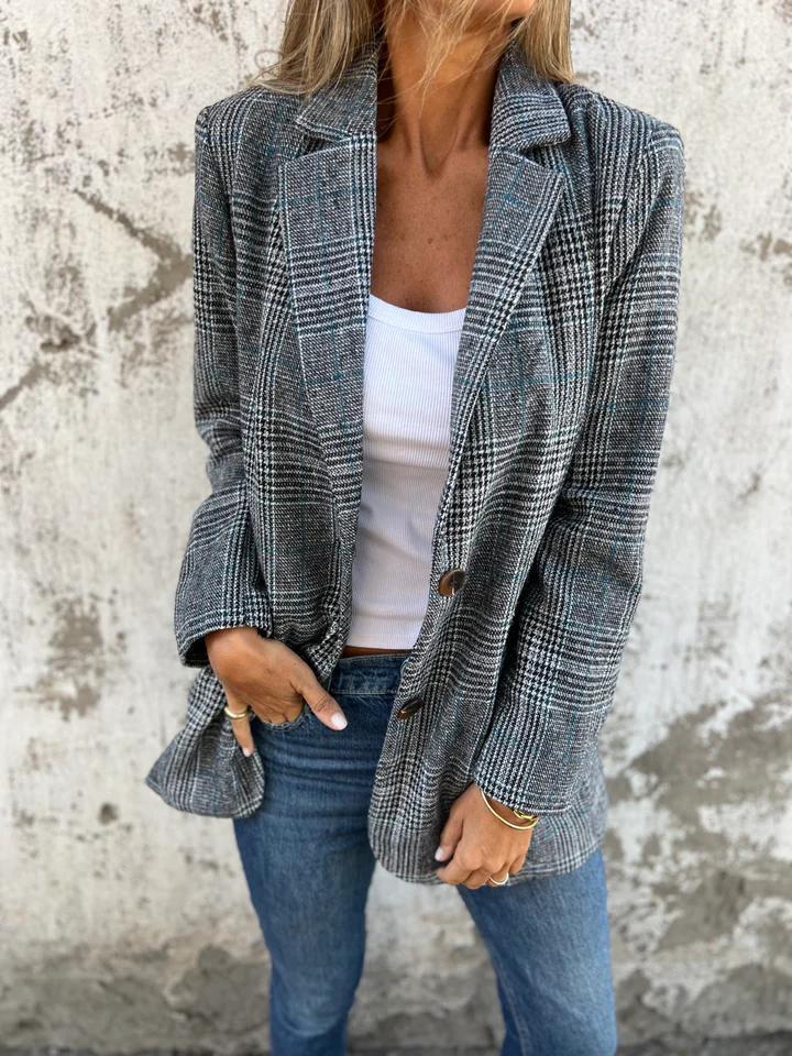 LUCINDAâ„¢ - Classic Plaid Blazer