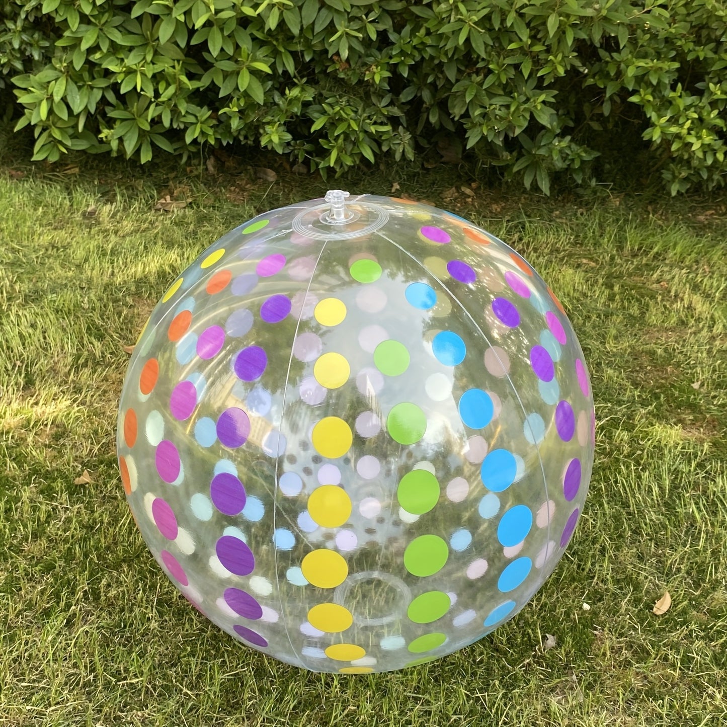1-Pack Polka Dot Beach Ball Inflatable PVC Water Play Ball Kleur Gestreepte Bal Buiten Zwembad Strandfeest Decoratie Inflatable Ball Buiten Activiteiten