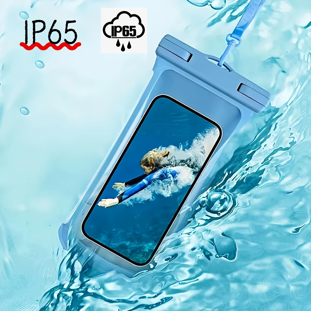 1/2/4 stuks Nieuwe IP65 Waterdichte Luchtkussen Drijvende Vierkleurige Versterkte Waterdichte Tas Geschikt voor 8-inch Telefoons, Droogzak Ideaal voor Strandcruises op Regenachtige Dagen
