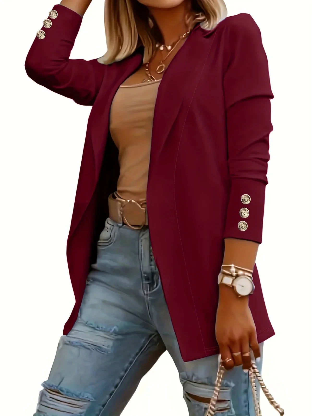 EMMAâ„¢ - Chic Open Front Jacket