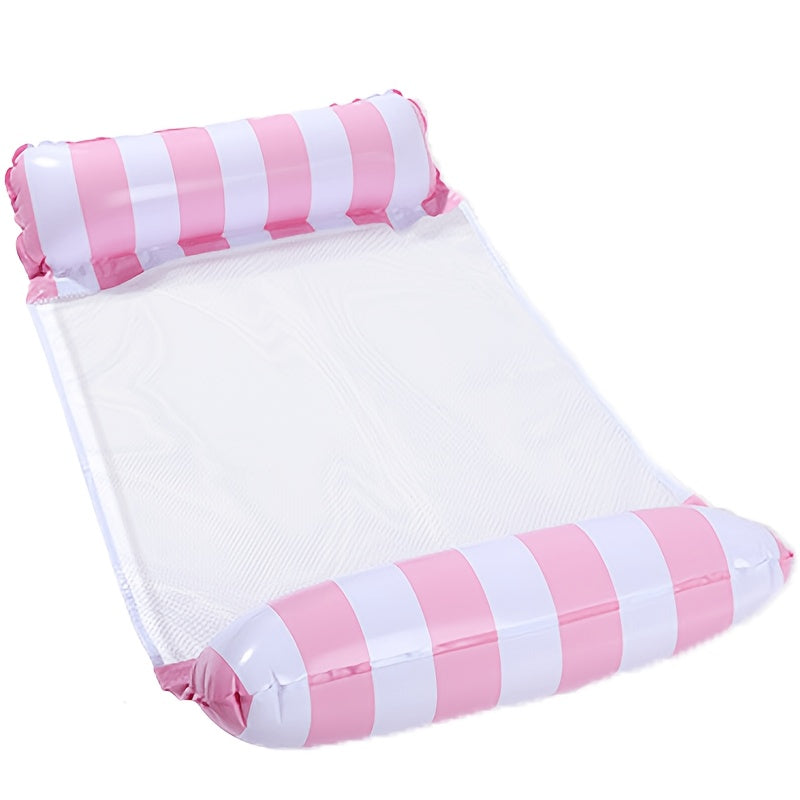Kleurrijke 4-in-1 Draagbare Waterhangmat voor Volwassenen - Veelzijdige PVC Zwembad Drijver met Zadel, Loungestoel en Drifter Functies, Ideaal voor Reizen & Familie Zwemtijd