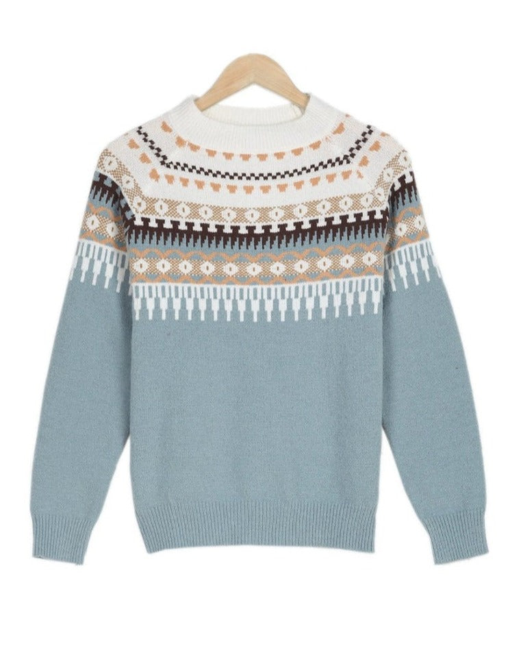 AVERYâ„¢ - Fair Isle Knit Sweater