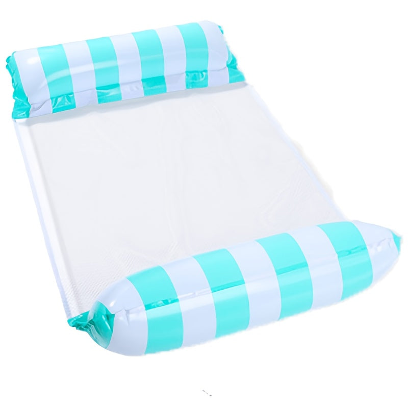 Kleurrijke 4-in-1 Draagbare Waterhangmat voor Volwassenen - Veelzijdige PVC Zwembad Drijver met Zadel, Loungestoel en Drifter Functies, Ideaal voor Reizen & Familie Zwemtijd