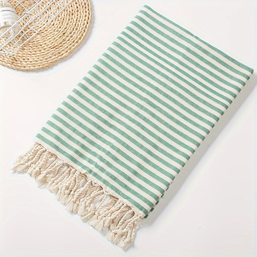 Extra Grote Turkse Strandhanddoek - Gestreept, Lichtgewicht & Sneldrogend voor Zwembad, Zwemmen, Reizen & Kamperen - Boho Stijl, Hoge Kleurvastheid