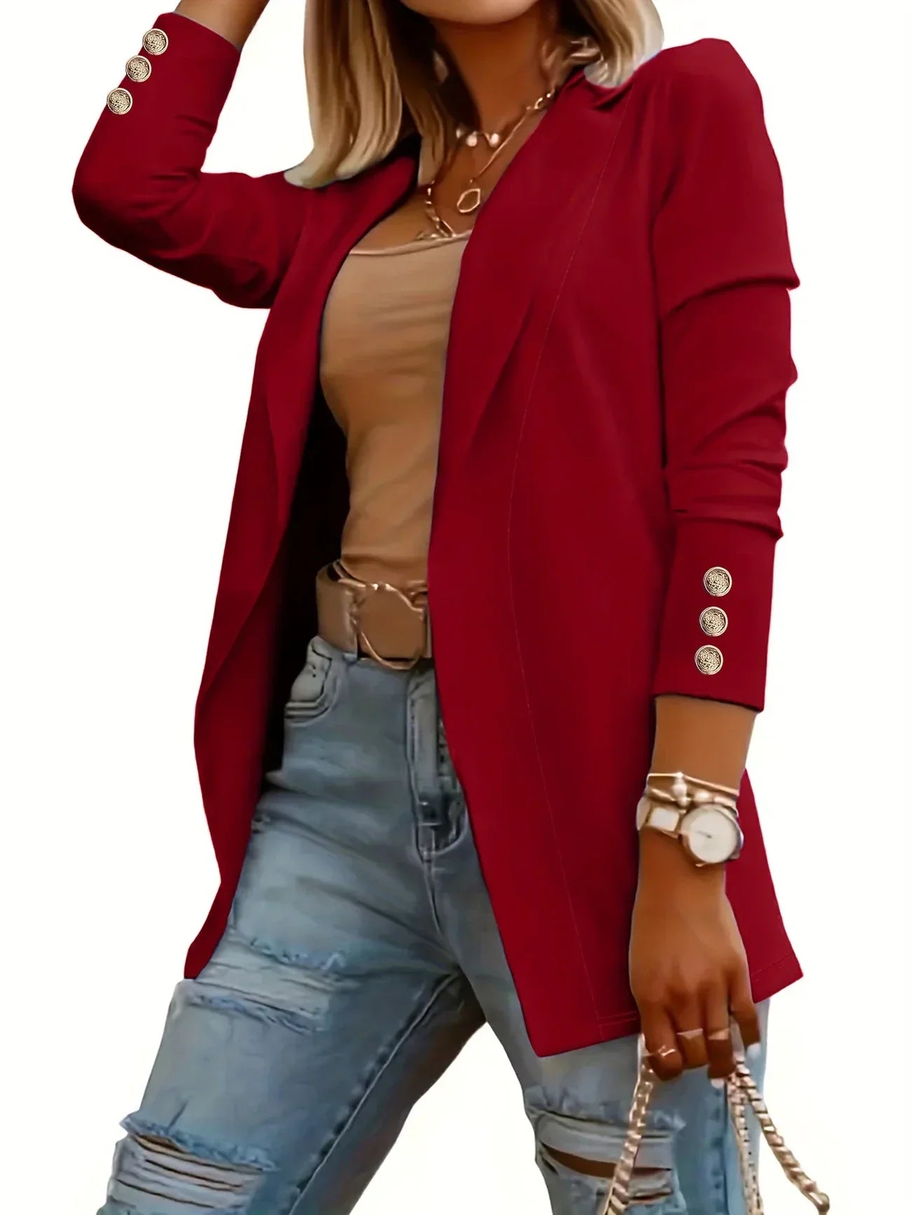 EMMAâ„¢ - Chic Open Front Jacket