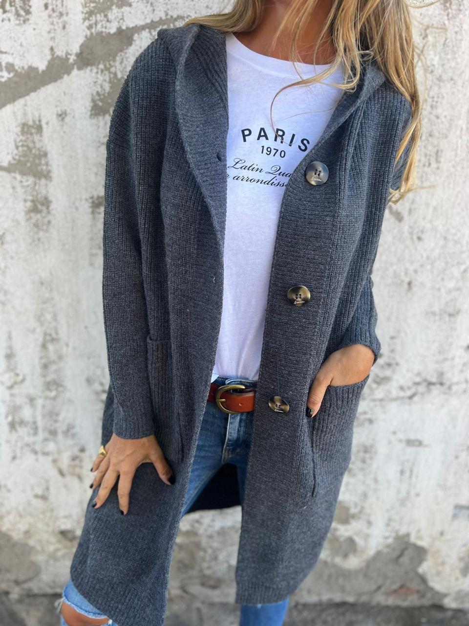 VERONICAâ„¢ - Chic Long Knit Cardigan