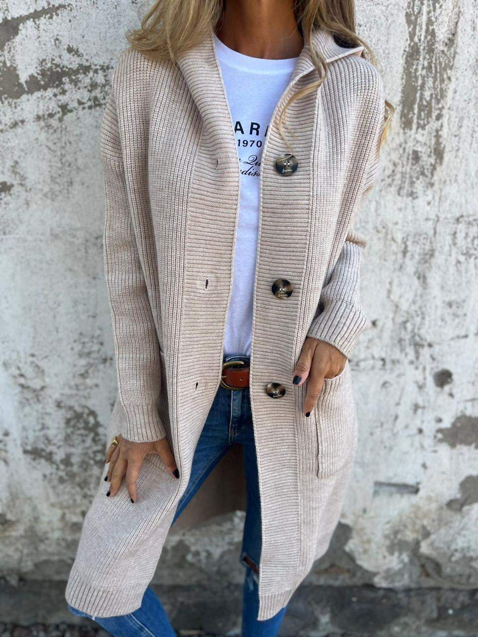 VERONICAâ„¢ - Chic Long Knit Cardigan