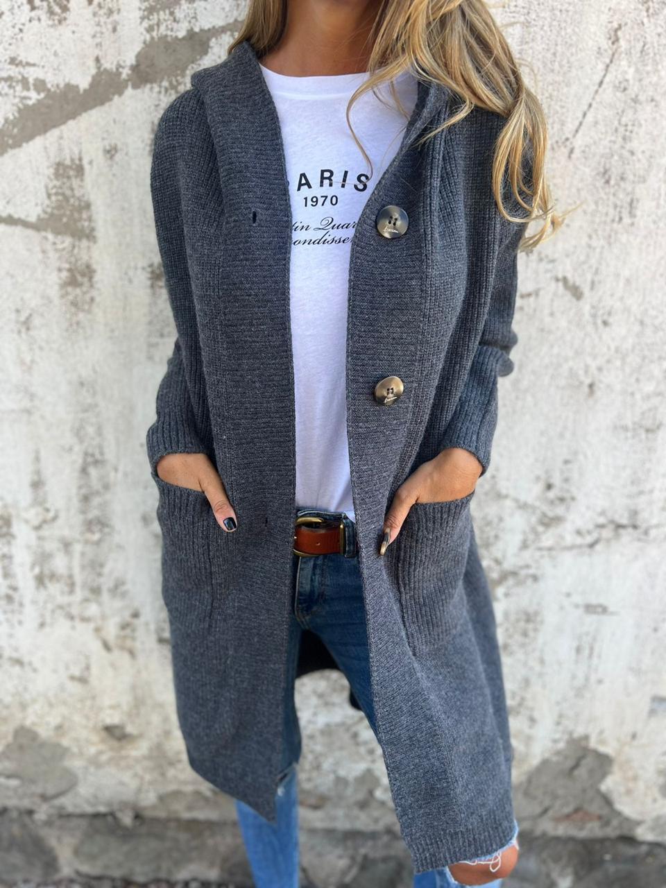 VERONICAâ„¢ - Chic Long Knit Cardigan