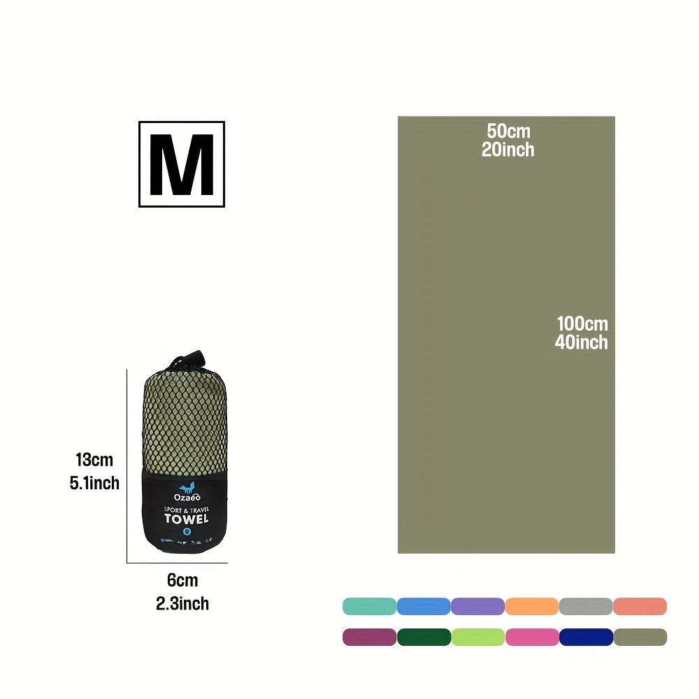 Zeer Absorberende Sneldrogende Microvezel Reissport Handdoek met Lichtgewicht Mesh Tas Verpakking - Perfect voor Kamperen, Sport, Strand, Wandelen, Yoga, Golf, Pickball Accessoires
