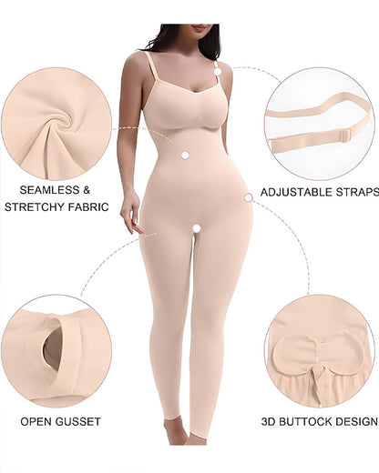 Breathable Seamless Compression Shaping Hourglass Bodysuit