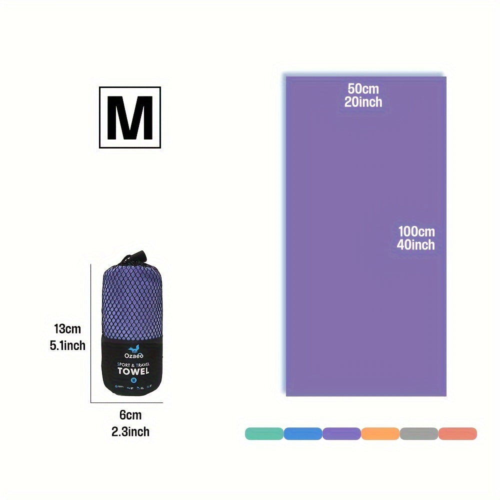 Zeer Absorberende Sneldrogende Microvezel Reissport Handdoek met Lichtgewicht Mesh Tas Verpakking - Perfect voor Kamperen, Sport, Strand, Wandelen, Yoga, Golf, Pickball Accessoires