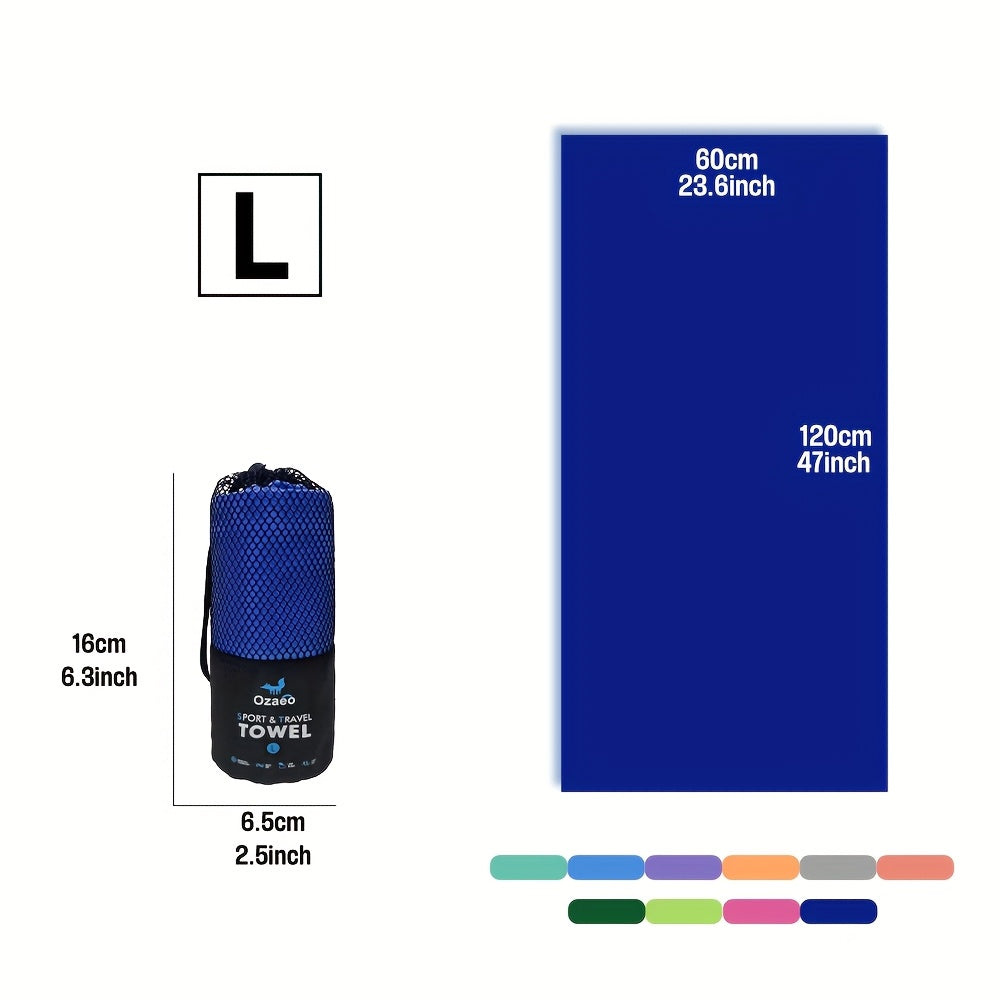 Zeer Absorberende Sneldrogende Microvezel Reissport Handdoek met Lichtgewicht Mesh Tas Verpakking - Perfect voor Kamperen, Sport, Strand, Wandelen, Yoga, Golf, Pickball Accessoires