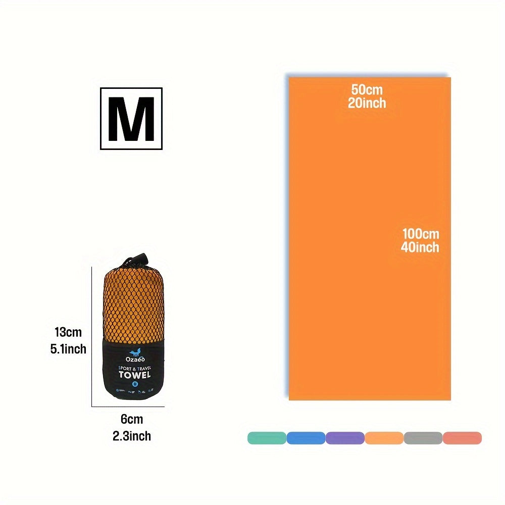Zeer Absorberende Sneldrogende Microvezel Reissport Handdoek met Lichtgewicht Mesh Tas Verpakking - Perfect voor Kamperen, Sport, Strand, Wandelen, Yoga, Golf, Pickball Accessoires
