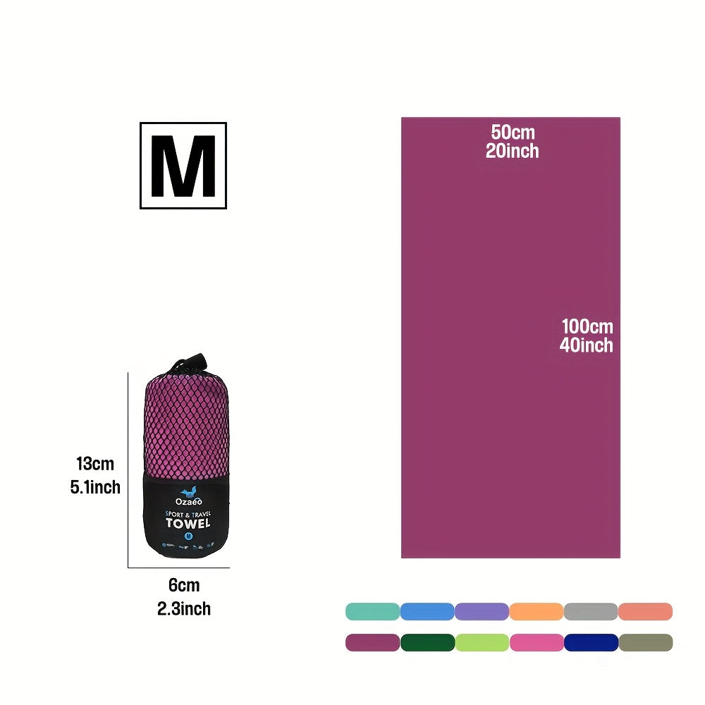 Zeer Absorberende Sneldrogende Microvezel Reissport Handdoek met Lichtgewicht Mesh Tas Verpakking - Perfect voor Kamperen, Sport, Strand, Wandelen, Yoga, Golf, Pickball Accessoires